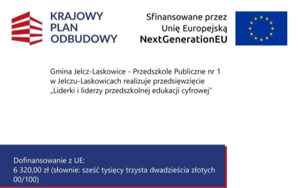 Baner z tytułem projektu i logo UE i KPO